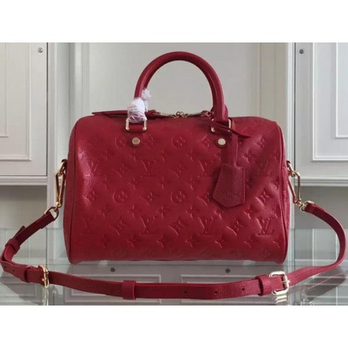 Louis Vuitton Monogram Empreinte Speedy BANDOULIERE 30 M91330 Rosso