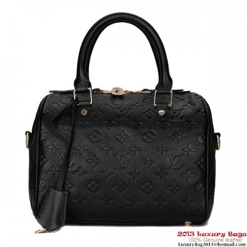 Louis Vuitton Monogram Empreinte Speedy Bandouliere 25 M40762 Nero
