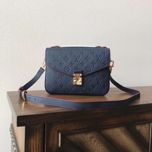 Borsa tote Louis Vuitton Monogram Empreinte M41486 blu e rossa
