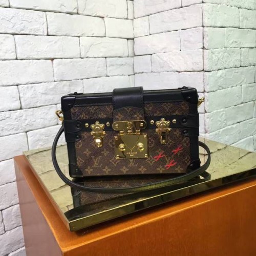 Louis Vuitton Monogram Petite Maiie Scatola da viaggio 40273 Nera