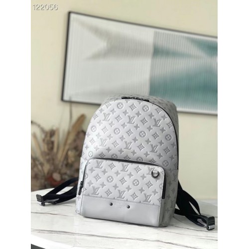 ZAINO Louis Vuitton Monogram Shadow in pelle di vitello M46105 grigio