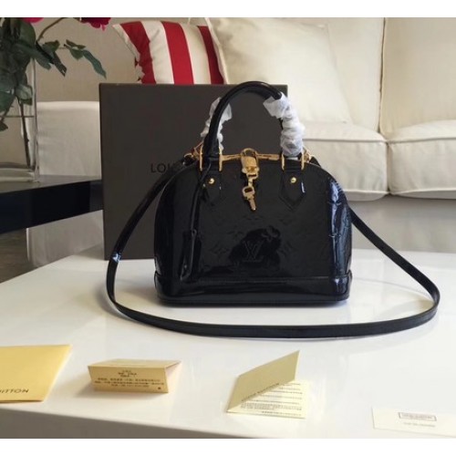 Louis Vuitton Monogram Vernis Alma BB M91606 Nero