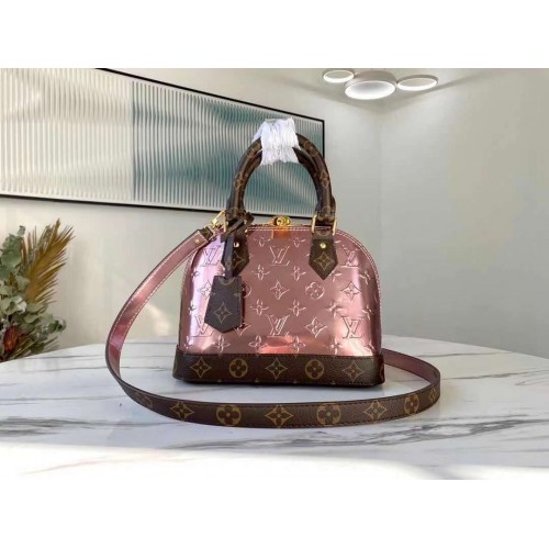 Borsa Tote Louis Vuitton Monogram Vernis Alma BB M91606 Rosa