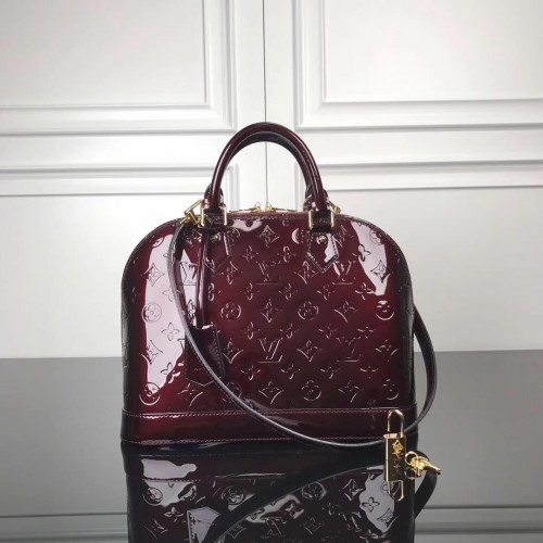 Louis Vuitton Monogram Vernis Alma M93595 Borgogna