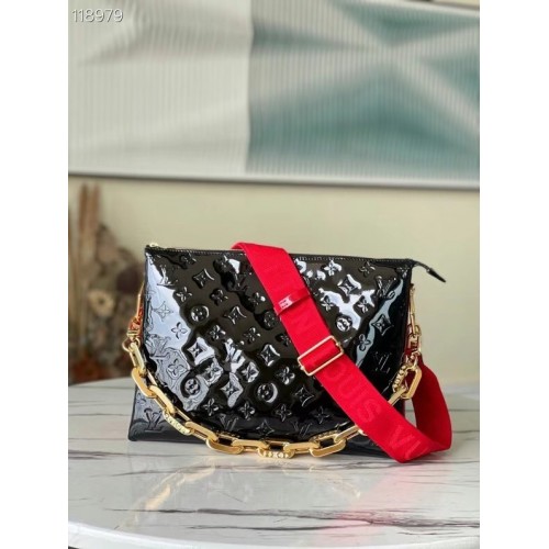 Louis Vuitton Monogram Vernis COUSSIN MM M57783 nero