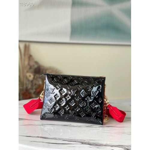 Louis Vuitton Monogramma Vernis COUSSIN PM M57793 nero