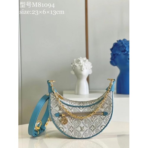 Louis Vuitton Monogram denim M44036 blu