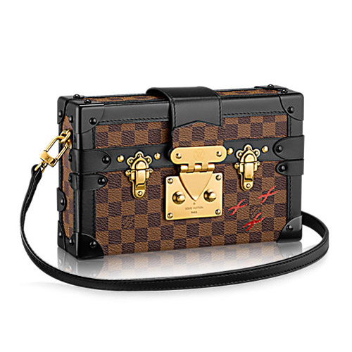 Louis Vuitton N41003 Petite Malle Damier Ebene Borsa in tela