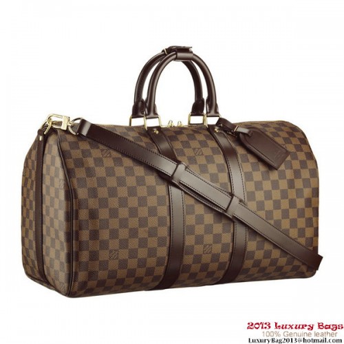 Louis Vuitton N41428 Damier Ebene Tela Keepall Bandouliere 45
