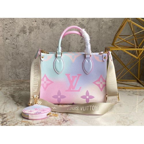 Louis Vuitton ONTHEGO Dip Dye Pastel Small M59856 Rosa e blu