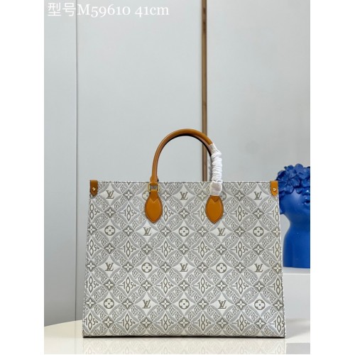 Louis Vuitton ONTHEGO GM M59610 Ecru Caramello