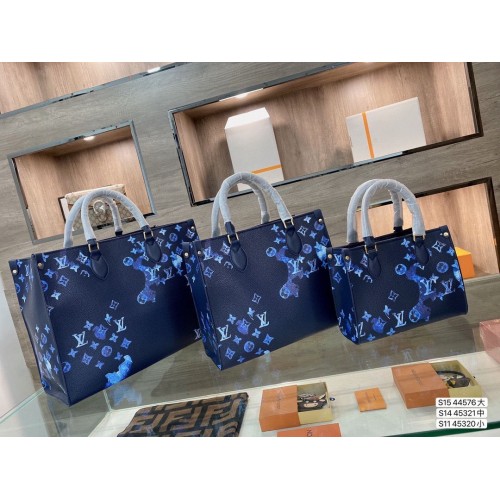 Louis Vuitton ONTHEGO M44576 M45321 M45230 Navy inchiostro e lavaggio