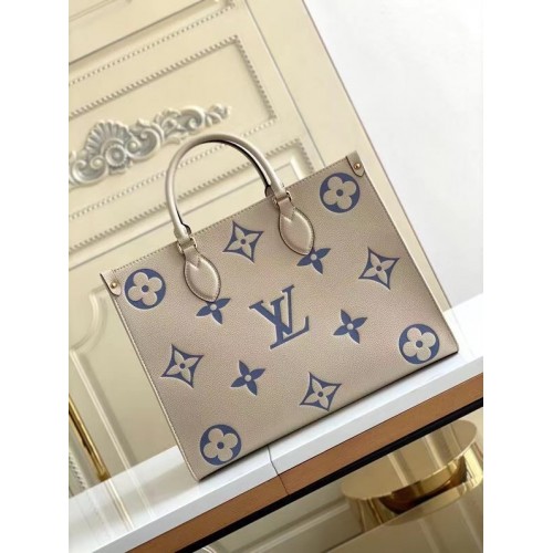 Louis Vuitton ONTHEGO MM M45494 Blu crema