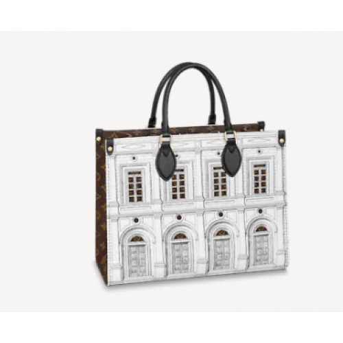 Louis Vuitton ONTHEGO MM M59264 in bianco e nero