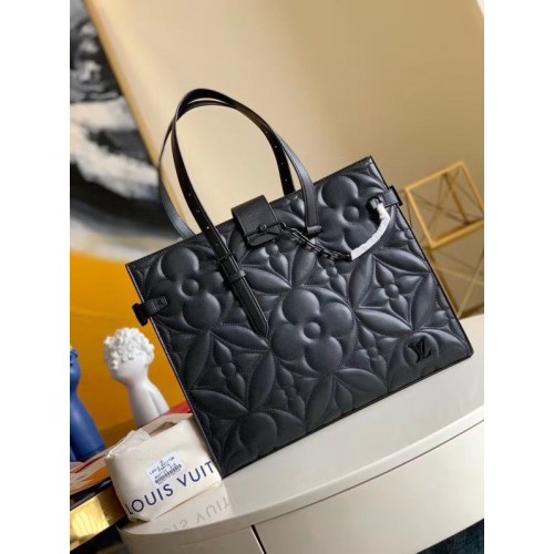 Borsa in pelle originale Louis Vuitton ONTHEGO M60725 nera