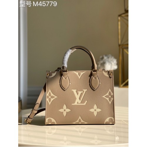 Louis Vuitton ONTHEGO Pelle originale PM M45779 Grigio