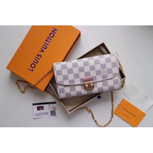 Louis Vuitton Originale Damier Azur Canvas CROISETTE N61273