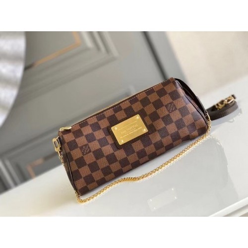 Louis Vuitton Original Damier Ebene Canvas Eva Pochette N55213