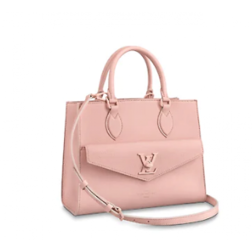 Borsa Louis Vuitton originale LOCKME TOTE M55845 rosa