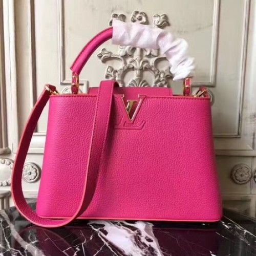 Louis Vuitton CAPUCINES in pelle originale BB M54419 rosa