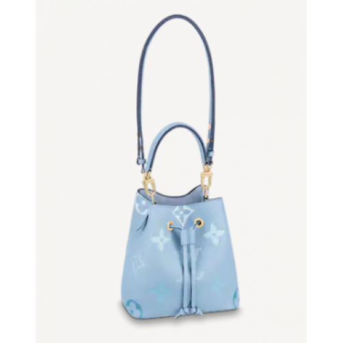 Louis Vuitton Pelle originale NEONOE BB M45709 Blu estivo