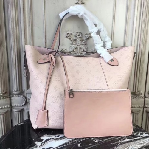 Borsa HINA in pelle Mahina originale Louis Vuitton M53140 rosa