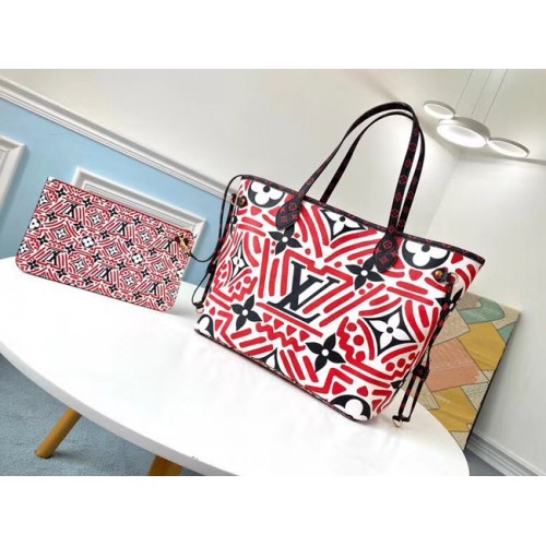 Louis Vuitton Original Monogram Canvas NEVERFULL M44676 rosso