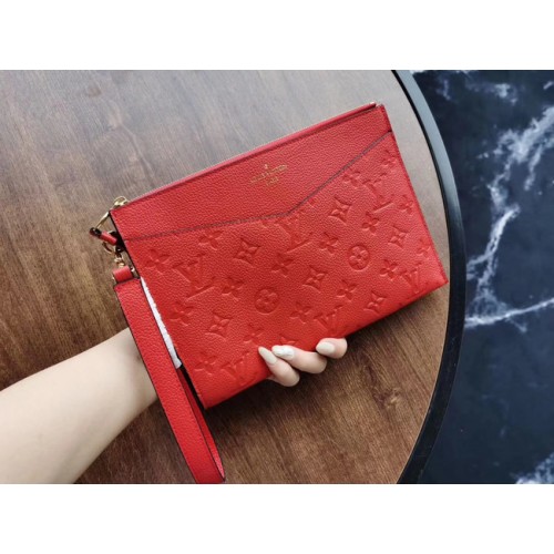 Pochette Louis Vuitton Original Monogram Empreinte MELANIE M68705 rossa