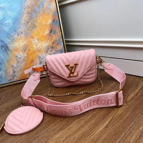 Louis Vuitton Originale NEW WAVE MULTI-POCHETTE M56461 Rose Ballerine
