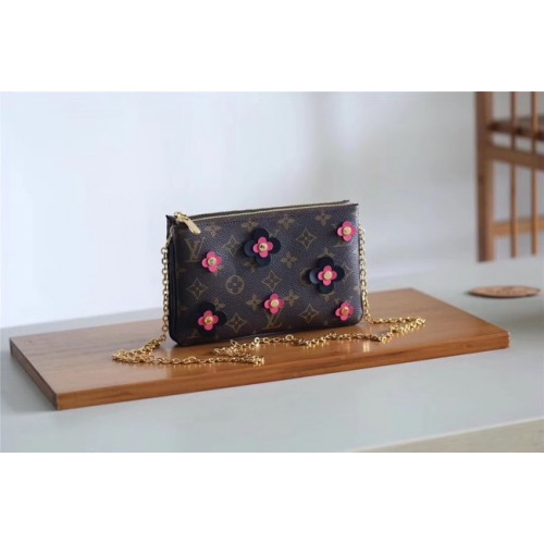 Louis Vuitton Originale POCHETTE DOPPIA ZIP M63905 nera