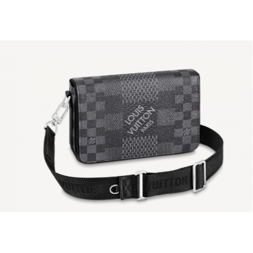 Louis Vuitton originale STUDIO MESSENGER N50013 nero