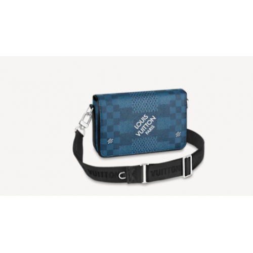 Louis Vuitton originale STUDIO MESSENGER N50026 blu
