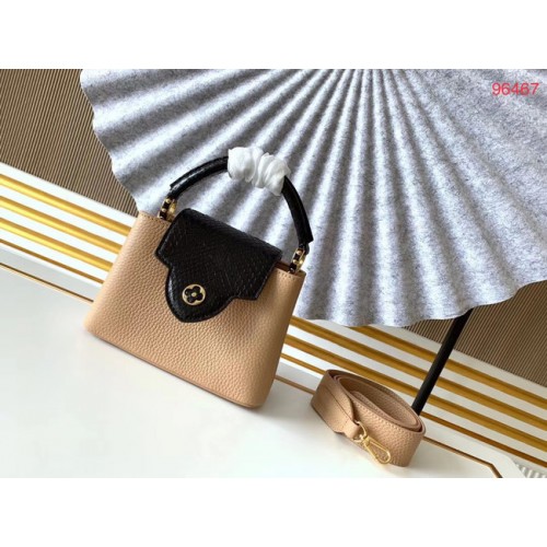 Louis Vuitton Original Taurillon in pelle CAPUCINES BB M95509 Nudo