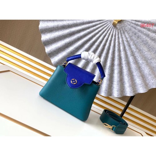 Louis Vuitton Original Taurillon in pelle CAPUCINES BB M95509 blu