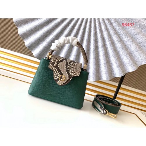 Louis Vuitton Original Taurillon in pelle CAPUCINES BB M95509 verde