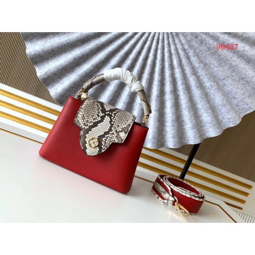 Louis Vuitton Original Taurillon pelle CAPUCINES BB M95509 rosso