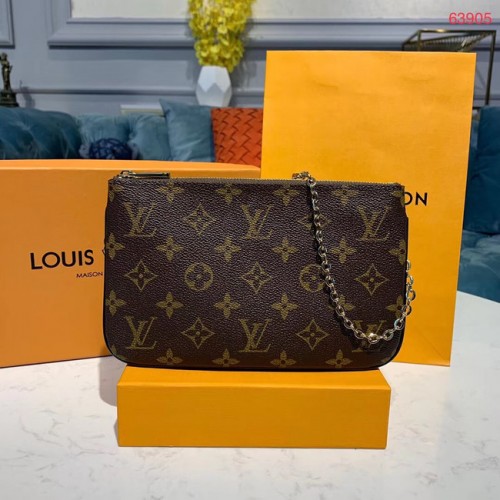 Louis Vuitton POCHETTE DOPPIA ZIP Borsa a catena M63905