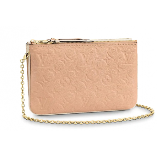 Louis Vuitton POCHETTE DOPPIA ZIP M63919 Beige Dore
