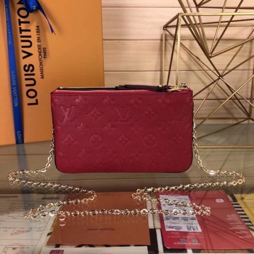 Louis Vuitton POCHETTE DOPPIA ZIP M63919 rosso