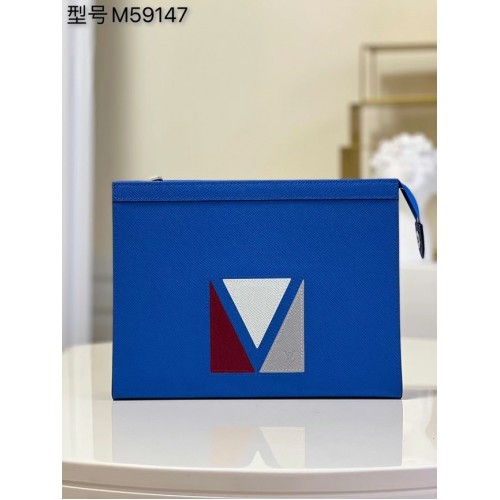 Louis Vuitton POCHETTE VOYAGE M59147 blu