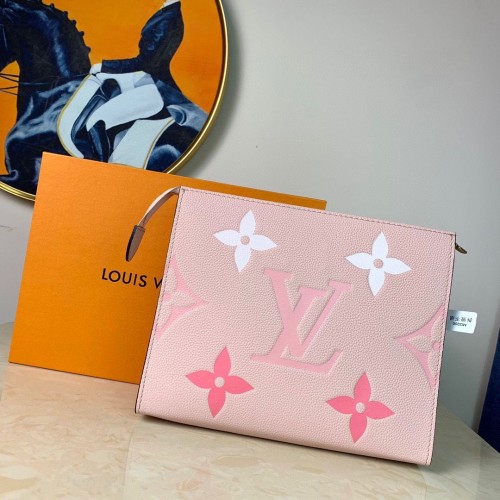 Louis Vuitton POCHETTE VOYAGE MM M80504 Rosa Zafferano