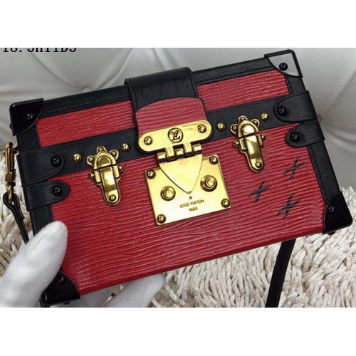 Louis Vuitton Petite Malle Epi Borsa in pelle M94219 Rossa