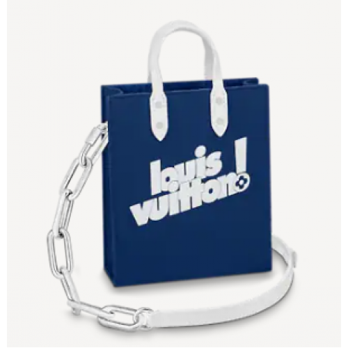 Louis Vuitton SAC PLAT XS M80841 blu