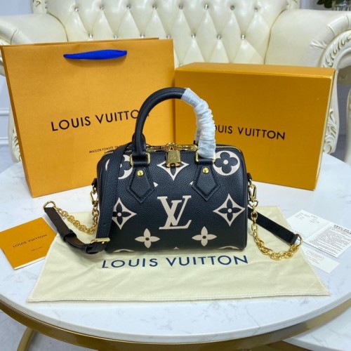 Louis Vuitton SPEEDY BANDOULIERE 20 M58953 Nero&Beige