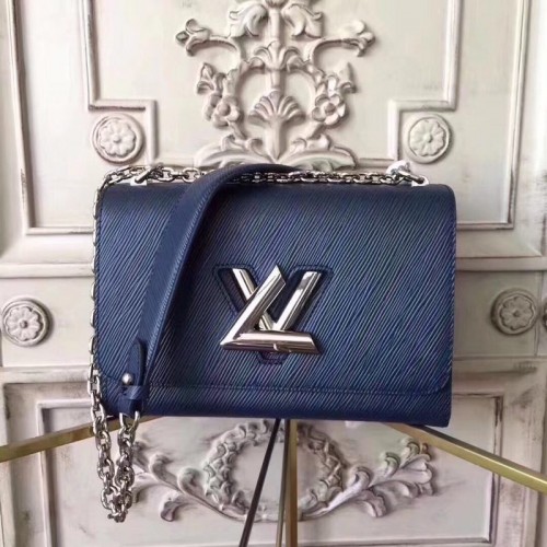 Borsa in pelle Louis Vuitton TWIST EPI 50271 blu
