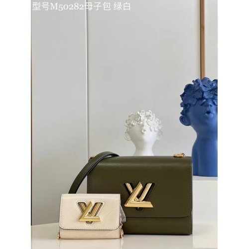 Louis Vuitton TWIST PM M59886 Kaki quarzo bianco