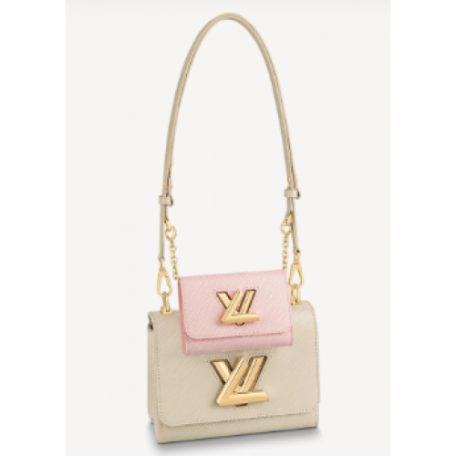 Louis Vuitton TWIST PM M59886 Taupe Marrone Rosa