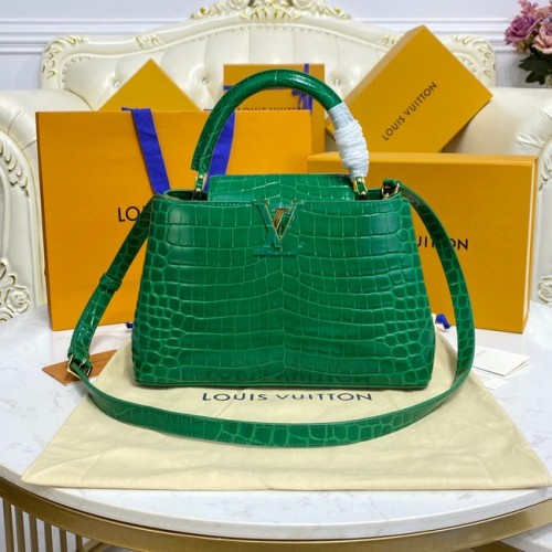 Louis Vuitton pelle di coccodrillo CAPUCINES M48866 verde