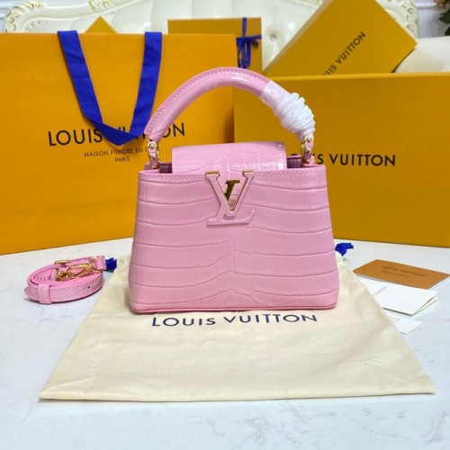 Louis Vuitton pelle di coccodrillo CAPUCINES MINI M81190 rosa