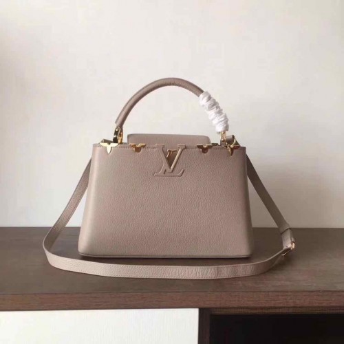 Louis Vuitton originale Elegant Capucines BB Borse M94517 grigio